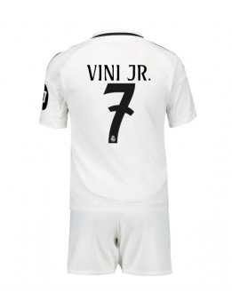 Real Madrid Vinicius Junior #7 Replika Hemmakläder Barn 2024-25 Kortärmad (+ byxor)